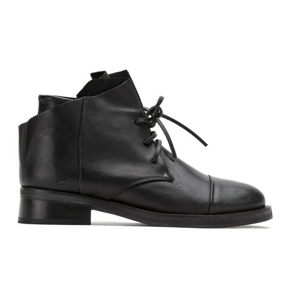 Osklen brown leather combat ankle boots size 37 - Picture 9 of 9